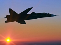 SU-47 sunset